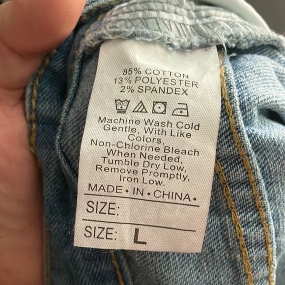 Denim Ripped Shorts - Picture 6 of 6